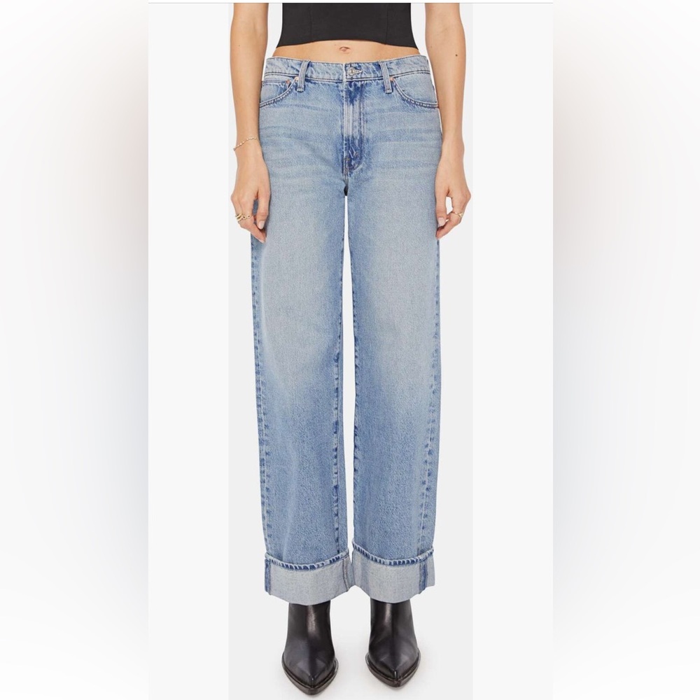 MOTHER The Dodger Skimp High‎ Waist Cuffed Hem Wide Leg
Jeans size 32 NWT - Picture 2 of 5